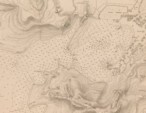 Grecja, Peiraeus lub Port Drako zbadany przez komandora Thomasa Gravesa, H.M.S. Beacon 1840, [Detal]