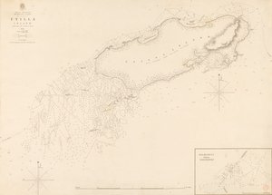 Indie Zachodnie Wybrzeże Moskitów Wyspa Utilla badana przez komandora R. Owena 1835 r.