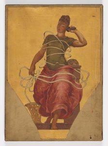 Studium Pendentive Figure for Electricity, Dome of the Manufactures and Liberal Arts Building, World
