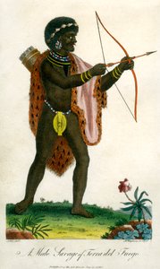 Mężczyzna dziki z Terra del Fuego, 1795.
