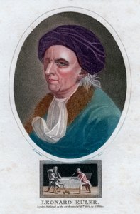 Leonhard Euler, XVIII-wieczny szwajcarski matematyk i fizyk, 1804.