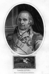 Ludwik XVIII, król Francji, 1820. autorstwa J. Chapman