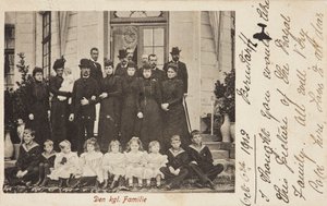 Duńska rodzina królewska autorstwa J. Peterson and Co