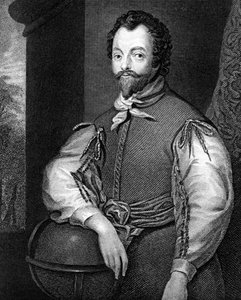 Sir Francis Drake, XVI-wieczny angielski nawigator i korsarz.