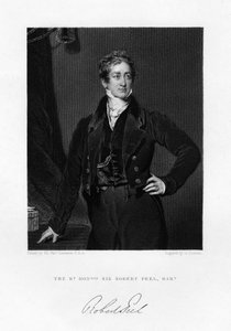 Sir Robert Peel, premier Wielkiej Brytanii, XIX wiek.