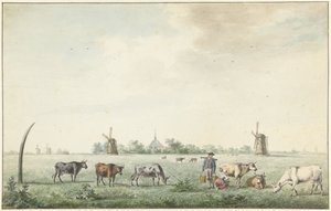 Wieś Amstelveen autorstwa J. Dirksen