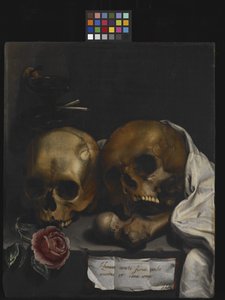 Martwa natura Vanitas autorstwa J Falk