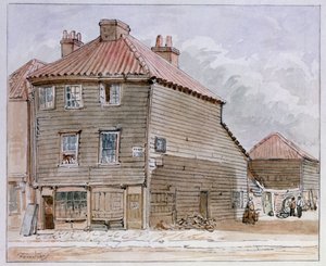 Widok na stary dom przy High Street, Lambeth autorstwa J. Findley