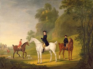Lord Bulkeley i jego Harriers, jego myśliwy John Wells i Whipper-In R. Jennings, 1773
