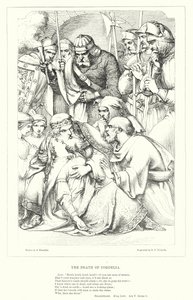 Śmierć Kordelii (rycina) autorstwa J. Franklin