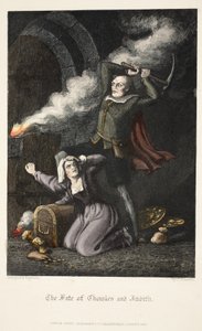 Los Chowlesa i Judith, z Old Saint Pauls, wyd. 1847 (grawerowanie ręcznie kolorowane) autorstwa J. Franklin