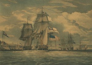 HMS Shannon zdobywa USS Chesapeake, 1 czerwca 1813, 1813 autorstwa J. G. C. Schetly
