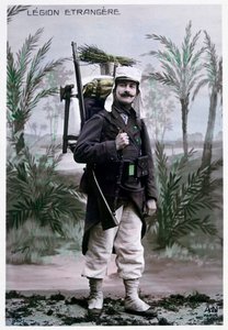 Legionista cudzoziemski francuski, ok. 1900.