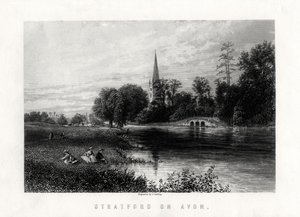 Stratford nad Avonem, Anglia, 1883 r. autorstwa J. Godfrey