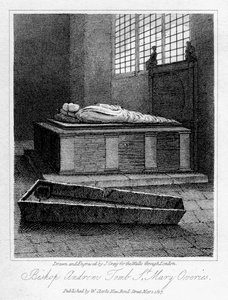 Grób biskupa Andrewsa, kościół St Mary Overies, Southwark, Londyn, 1817.