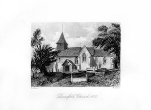 Kościół Dunsfold, Surrey, 1850