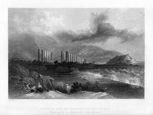 Ruiny Soli lub Pompeiopolis, Turcja, 1841.