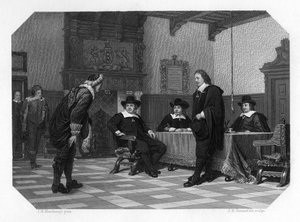 Audiencja z radą burmistrza i radnych Amsterdamu, 1653 c1870