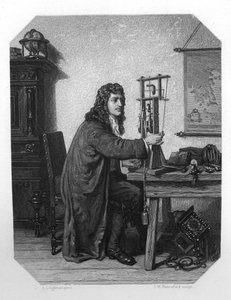 Christiaan Huygens, XVII-wieczny holenderski matematyk, astronom i fizyk, ok. 1870.