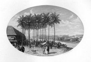 Założenie Batawii, Jawy, Holenderskich Indii Wschodnich, 1619, c1870.