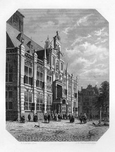 Ratusz w Delft, Holandia, 1620 c1870.