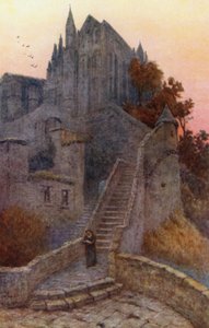The Wonder, Mont St Michel (kolor lito) autorstwa J. Hardwicke Lewis