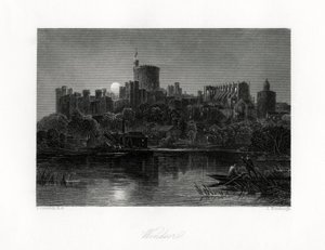 Zamek Windsor, Berkshire, XIX wiek autorstwa J. Horsburgh