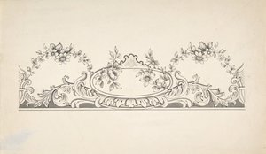 Projekt do dekoracji paneli, 1828-40. autorstwa J Hulme