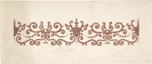 Projekt do dekoracji paneli, 1828-40. autorstwa J Hulme