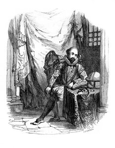 Sir Walter Raleigh w Tower of London, 1603-1616 1836.