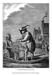 Nóż szlifierski Teniersa, c1630-1690, 1843 autorstwa J. Jackson