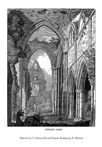 Opactwo Tintern, 1843 autorstwa J. Jackson