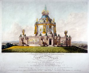 Świątynia Zgody, Green Park, Westminster, Londyn, 1814 autorstwa J Jeakes