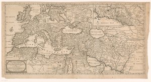 Mapa starożytnego świata Stary świat do lepszego zrozumienia starożytnych historii (tytuł na obiekcie) autorstwa J. Keiser