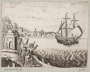 Ilustracja do Adama Oleariusa, „Perski Rosenthal genialnego poety Schicha Saadi […]”, Szlezwik 1660