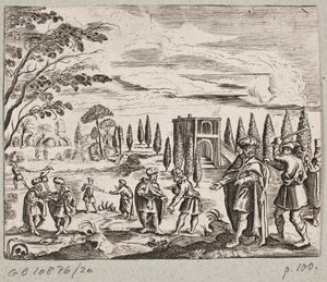 Ilustracja do Adama Oleariusa, „Perski Rosenthal genialnego poety Schicha Saadi […]”, Szlezwik 1660