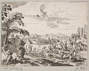 Ilustracja do Adama Oleariusa, „Perski Rosenthal genialnego poety Schicha Saadi […]”, Szlezwik 1660 autorstwa J. Muller