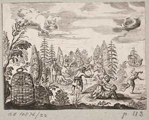 Ilustracja do Adama Oleariusa, „Perski Rosenthal genialnego poety Schicha Saadi […]”, Szlezwik 1660