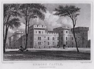 Zamek Enmore, Somersetshire (grawerowanie) autorstwa John Preston Neale