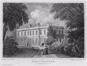 King-Weston, Somersetshire (grawerowanie) autorstwa John Preston Neale