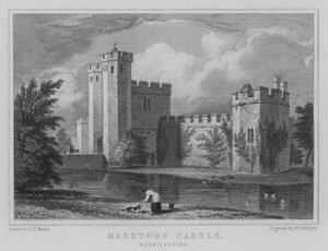 Zamek Maxstoke, Warwickshire (grawerowanie)