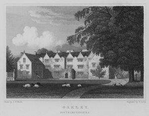 Oakley, Northamptonshire (grawerowanie) autorstwa John Preston Neale