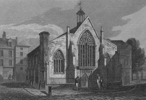 Kościół holenderski, Austin Friars, Londyn (rycina) autorstwa John Preston Neale