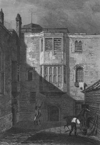 Savoy, Londyn (grawerowanie) autorstwa John Preston Neale