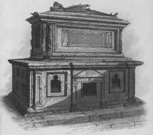Grób Henryka III, Opactwo Westminsterskie (rycina) autorstwa John Preston Neale
