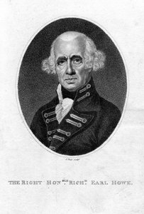 Richard Howe 1726-1799, 1. hrabia Howe, admirał angielski, XIX wiek.
