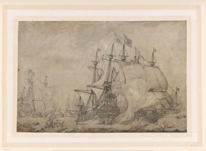 Bitwa pod Terheide, 1653 autorstwa J. Plas