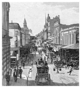 King Street, Sydney, Nowa Południowa Walia, Australia, 1886.