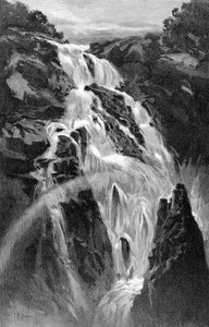 Wodospad Barron w pobliżu Cairns, Queensland, Australia, 1886.
