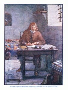 Podczas uwięzienia Bunyan napisał The Pilgrims Progress, z publikacji English Literature, wydanej przez T C i EC Jacka, ok. 1920 r.